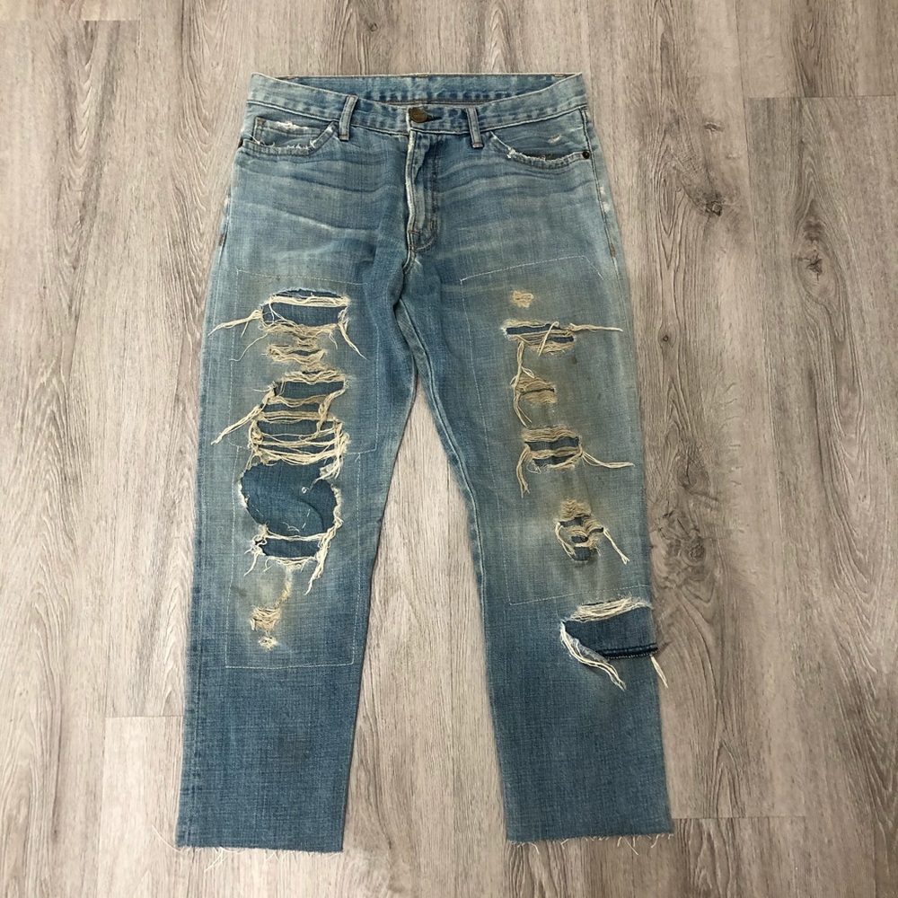 CURRENT/ELLIOTT Destroyed Boyfriend Jeans 27